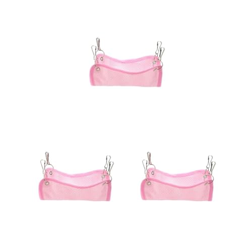 Paowsietiviity Haustier-Hängematte, tragbar, atmungsaktiv, einfarbig, für den Sommer, strapazierfähig, Haushalt, Schlafen, Entspannung, Bett, Geburtstagsgeschenk, Rosa, Größe L, 3 Stück Paowsietiviity Haustier-Hängematte, tragbar, atmungsaktiv, einfarbig, für den Sommer, strapazierfähig, Haushalt, Schlafen, Entspannung, Bett, Geburtstagsgeschenk, Rosa, Größe L, 3 Stück von Paowsietiviity