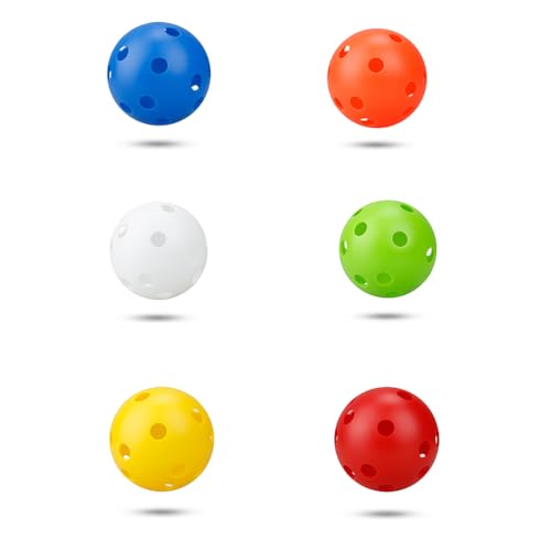 Paowsietiviity Haustierball, kompakte Größe, Spielwerkzeug, einfaches Design, Hundespielzeug, interaktive Festigkeit, 26 Löcher, Trainingsrequisite, gemischte Farben Paowsietiviity Haustierball, kompakte Größe, Spielwerkzeug, einfaches Design, Hundespielzeug, interaktive Festigkeit, 26 Löcher, Trainingsrequisite, gemischte Farben von Paowsietiviity