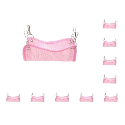 Paowsietiviity Haustierhängematte aus Stoff, tragbar, einfarbig, Ersatzteil, strapazierfähig, für Haushalt, Schlafen, Entspannen, Spielzeug, Pink, Größe M, 10 Stück Paowsietiviity Haustierhängematte aus Stoff, tragbar, einfarbig, Ersatzteil, strapazierfähig, für Haushalt, Schlafen, Entspannen, Spielzeug, Pink, Größe M, 10 Stück von Paowsietiviity