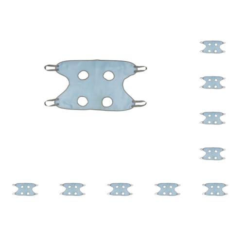 Paowsietiviity Haustierpflege-Hängematte, Netzstoff, wiederverwendbar, einfarbig, atmungsaktiv, Ohrreinigung, Nageltrimmen, Fesselbeutel, Zubehör, Blau, 10 Stück Paowsietiviity Haustierpflege-Hängematte, Netzstoff, wiederverwendbar, einfarbig, atmungsaktiv, Ohrreinigung, Nageltrimmen, Fesselbeutel, Zubehör, Blau, 10 Stück von Paowsietiviity