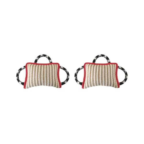Paowsietiviity Hunde-Bisskissen, robust, mit 3 Griffen, Rot, 2 Stück Paowsietiviity Hunde-Bisskissen, robust, mit 3 Griffen, Rot, 2 Stück von Paowsietiviity