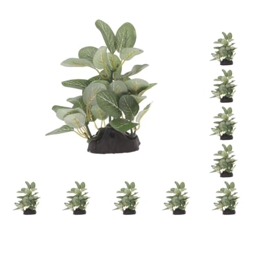 Paowsietiviity Künstliche Wassergraspflanze aus Kunstharz, für Reptilien oder Aquarien, Grün, Typ 2, Stil 2, 10 Stück von Paowsietiviity