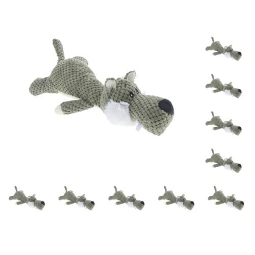 Paowsietiviity Lustiges Hundespielzeug für Welpen, Kauspielzeug mit Quietschelement, Plüsch, 10 Stück Paowsietiviity Lustiges Hundespielzeug für Welpen, Kauspielzeug mit Quietschelement, Plüsch, 10 Stück von Paowsietiviity