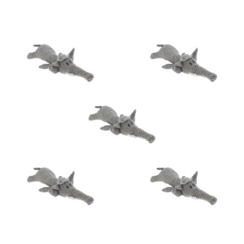 Paowsietiviity Lustiges Hundespielzeug für Welpen, Kauspielzeug mit Quietschelement, Plüsch, Elefant, 5 Stück Paowsietiviity Lustiges Hundespielzeug für Welpen, Kauspielzeug mit Quietschelement, Plüsch, Elefant, 5 Stück von Paowsietiviity