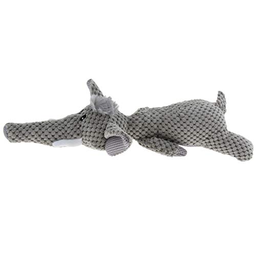 Paowsietiviity Lustiges Hundespielzeug für Welpen, Kauspielzeug mit Quietschelement, Plüsch, Elefant Paowsietiviity Lustiges Hundespielzeug für Welpen, Kauspielzeug mit Quietschelement, Plüsch, Elefant von Paowsietiviity