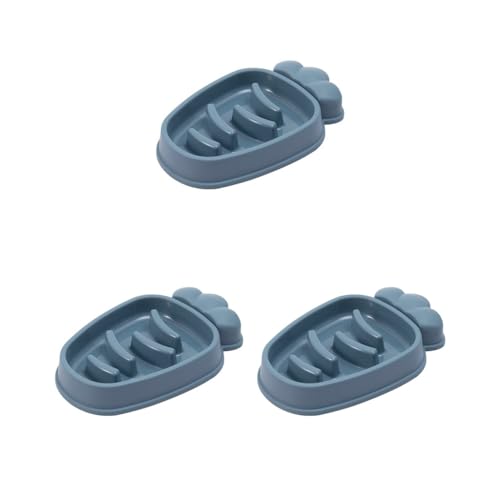 Universal-Fressnapf für Haustiere, aus PP, Karottenform, Aufbewahrungsbehälter, interaktiver Futterbehälter, Küche, Blau, 3 Stück Universal-Fressnapf für Haustiere, aus PP, Karottenform, Aufbewahrungsbehälter, interaktiver Futterbehälter, Küche, Blau, 3 Stück von Paowsietiviity