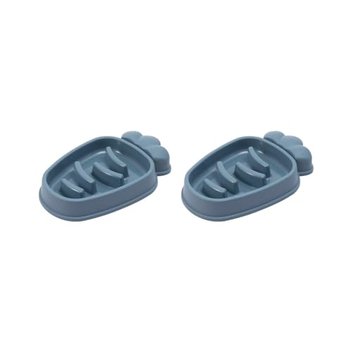 Universal-Fressnapf für langsames Essen, PP, Karottenform, Aufbewahrungsbehälter, interaktiver Futterbehälter, Küche, Blau, 2 Stück Universal-Fressnapf für langsames Essen, PP, Karottenform, Aufbewahrungsbehälter, interaktiver Futterbehälter, Küche, Blau, 2 Stück von Paowsietiviity