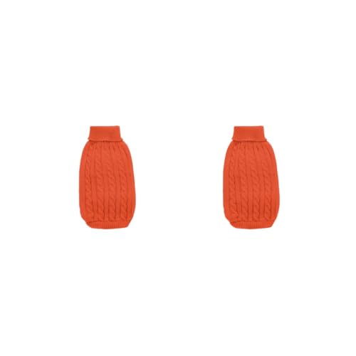 Welpen-Shirt, verschiedene Größen, für kleine Haustiere, Welpen, Kleidung, elastisch, dick, exquisiter Hundepullover, Orange, Größe XL, 2er-Set Welpen-Shirt, verschiedene Größen, für kleine Haustiere, Welpen, Kleidung, elastisch, dick, exquisiter Hundepullover, Orange, Größe XL, 2er-Set von Paowsietiviity