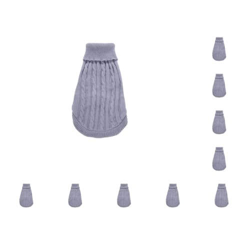 Welpen-Shirts, verschiedene Größen, Haustierpullover, kleine Haustiere, gestreift, Welpen, Kleidung, geschmeidige Wärme, Hundepullover, Grau, Größe XL, 10er-Set Welpen-Shirts, verschiedene Größen, Haustierpullover, kleine Haustiere, gestreift, Welpen, Kleidung, geschmeidige Wärme, Hundepullover, Grau, Größe XL, 10er-Set von Paowsietiviity