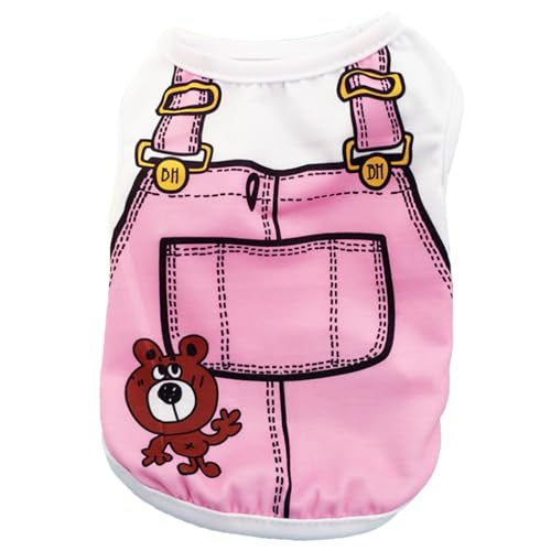 Welpenkleidung, weich, keine Schnallen, exquisites Hunde-T-Shirt, Welpen-Sweatshirt, Baumwolle, mehrfarbig, Haustier-Shirt, rosa Bärenmuster, Größe XL Welpenkleidung, weich, keine Schnallen, exquisites Hunde-T-Shirt, Welpen-Sweatshirt, Baumwolle, mehrfarbig, Haustier-Shirt, rosa Bärenmuster, Größe XL von Paowsietiviity