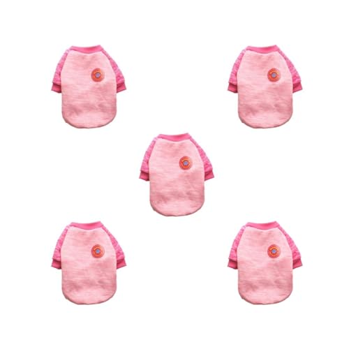 Winter-Weste, Pullover, Kostüme, Rundkragen, Plüsch, mehrfarbig, für Hunde, Bulldogge, Rosa, Größe XS, 5er-Set Winter-Weste, Pullover, Kostüme, Rundkragen, Plüsch, mehrfarbig, für Hunde, Bulldogge, Rosa, Größe XS, 5er-Set von Paowsietiviity