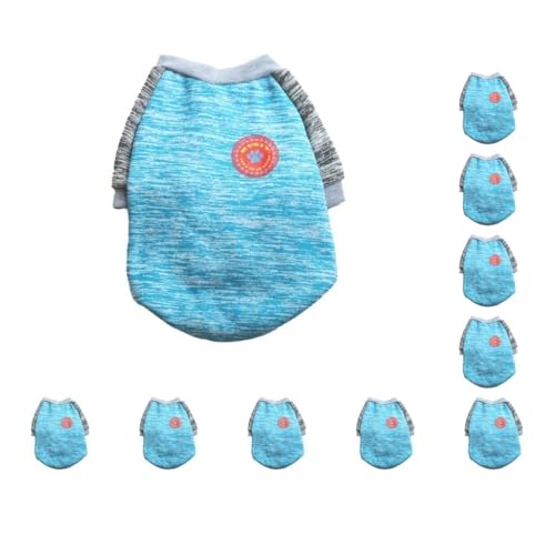Winterwärmer, modische Kostüme, Halsbänder, Plüsch-Design, mehrfarbig, für kleine Hunde, Welpen, Bulldogge, Blau, Größe XL, 10-teiliges Set Winterwärmer, modische Kostüme, Halsbänder, Plüsch-Design, mehrfarbig, für kleine Hunde, Welpen, Bulldogge, Blau, Größe XL, 10-teiliges Set von Paowsietiviity