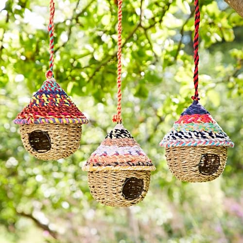 Rundes Vogelhaus aus recycelter Baumwolle – handgefertigter Vogelnest/Nistkasten – Fair Trade Artisan – recyceltes Metall, Baumwolle und Jute Rundes Vogelhaus aus recycelter Baumwolle – handgefertigter Vogelnest/Nistkasten – Fair Trade Artisan – recyceltes Metall, Baumwolle und Jute von Paper High