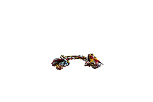 Papilon Beißspielzeug für Hunde Seil 2 Knoten Mehrfarbig 50 g (72/144) von Papillon