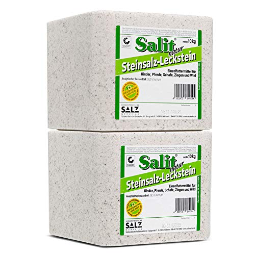 Salit Steinsalz Leckstein Natur 20kg von Paradies Pool GmbH