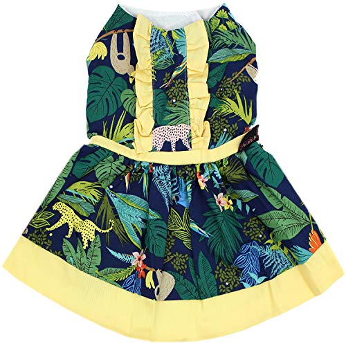 Parisian Pet Dog Dress Amazonia Summer Clothes Outfit for Girl Puppy, Dogs and Cats, M von Parisian Pet
