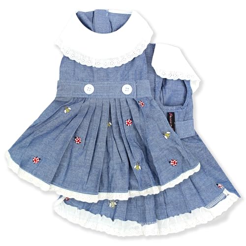 Parisian Pet Dog Dress Prairie Summer Clothes Outfit for Girl Puppy, Dogs and Cats, S von Parisian Pet