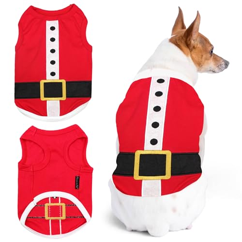Parisian Pet Funny Christmas Holiday Dog Cat Pet Shirts Tee Tanks - Naughty or Nice, Santa Outfit, Elf Size, Santa's Helper, Sorry Santa I Ate Your Cookies (Santa Outfit, 4XL) von Parisian Pet