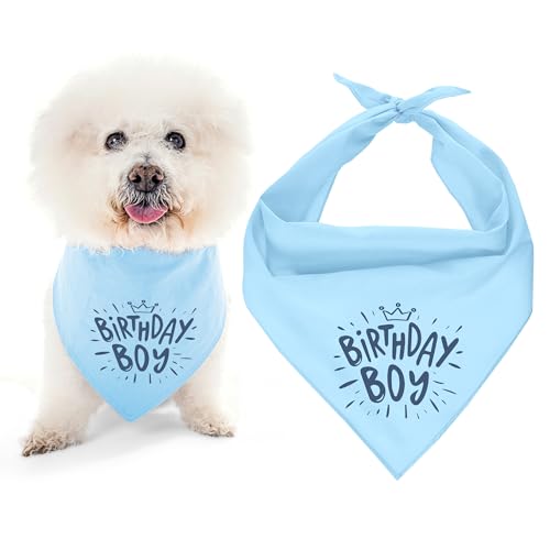 Parisian Pet Hundehalstücher mit Aufdruck "Birthday Boy" - Verstellbares Dreieckstuch für Hunde - Hundegeburtstag Bandana für kleine Jungen Hunde - Waschbar Geburtstag Hund Lätzchen - Taschentuch für Parisian Pet Hundehalstücher mit Aufdruck "Birthday Boy" - Verstellbares Dreieckstuch für Hunde - Hundegeburtstag Bandana für kleine Jungen Hunde - Waschbar Geburtstag Hund Lätzchen - Taschentuch für von Parisian Pet