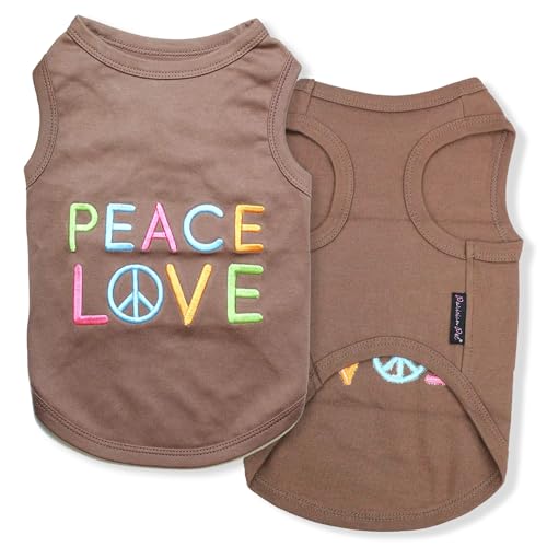 Parisian Pet Peace Love Hunde-T-Shirt, Größe XL Parisian Pet Peace Love Hunde-T-Shirt, Größe XL von Parisian Pet