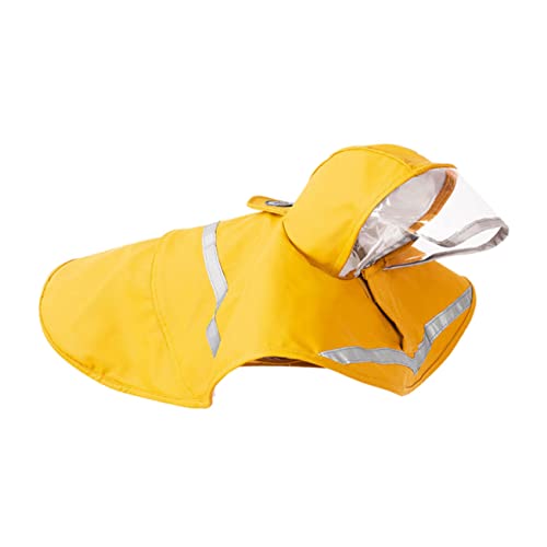 Parliky Hunde-Regenmantel wasserdicht für Haustiere reflektierender Kapuzenpullover Regenjacke für Hunde Haustierbedarf Größe L Gelb Haustierkleidung Parliky Hunde-Regenmantel wasserdicht für Haustiere reflektierender Kapuzenpullover Regenjacke für Hunde Haustierbedarf Größe L Gelb Haustierkleidung von Parliky