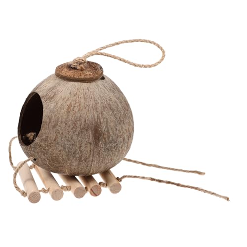 Parliky Vogelnestbett Kokosnussschalen-vogelkäfig Hängendes Vogelhaus Brutnest Nest Für Vögel Dekorativer Papageienkäfig Parliky Vogelnestbett Kokosnussschalen-vogelkäfig Hängendes Vogelhaus Brutnest Nest Für Vögel Dekorativer Papageienkäfig von Parliky