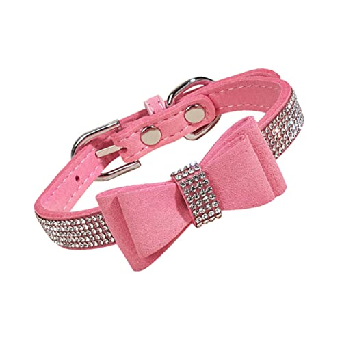 Parliky Verstellbares Hundehalsband Mit Strass-Fliege Modisches Haustierhalsband Für Katzen Hunde Outdoor Wandern Parliky Verstellbares Hundehalsband Mit Strass-Fliege Modisches Haustierhalsband Für Katzen Hunde Outdoor Wandern von Parliky