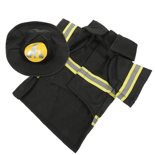 Parliky Hundekleidung Feuerwehruniform Satz für Haustiere Transformiertes Kostüm Schwarz Größe S für Hunde Katzen und Welpen für Partys und Auftritte Parliky Hundekleidung Feuerwehruniform Satz für Haustiere Transformiertes Kostüm Schwarz Größe S für Hunde Katzen und Welpen für Partys und Auftritte von Parliky