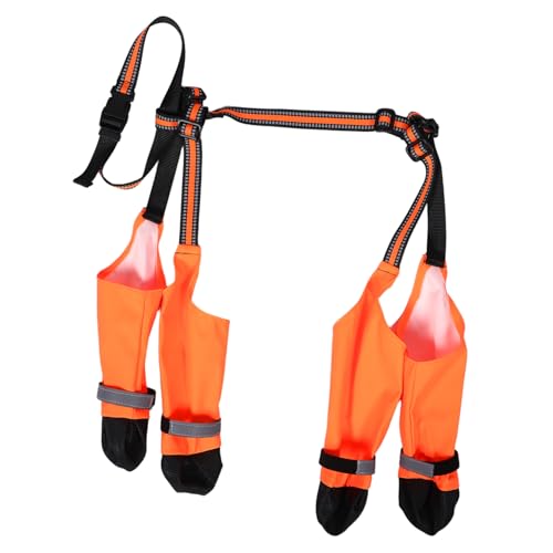 Parliky 1 Set wasserdichte Haustierschuhe: Hundestiefel Mit Reflektierenden Riemen Für Im Freien Bei Regen Und Schnee – Pfotenschutz Für Mittelgroße Hunde von Parliky