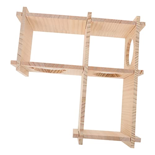 Parliky Holzhaus für Hamster Haustier Tunnel Hamster Versteck Ecke Kammer Versteck Haustierbedarf Parliky Holzhaus für Hamster Haustier Tunnel Hamster Versteck Ecke Kammer Versteck Haustierbedarf von Parliky