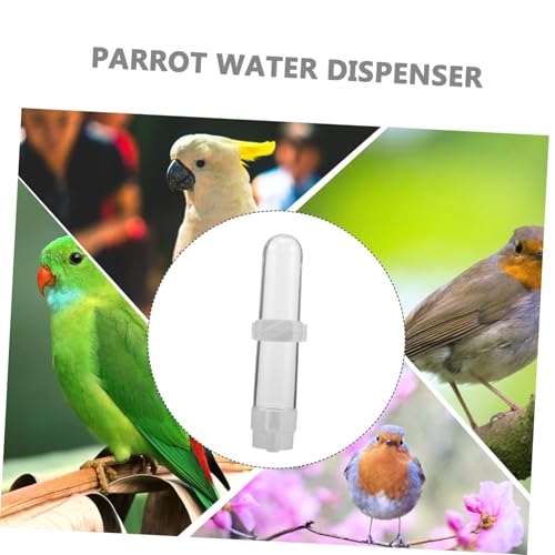 Parliky 10 Stück Automatischer Wasserspender Papageien Tropffrei Vogeltrinker für Wellensittiche Cockatiels Budgies Platzsparend Robuster Pp-Kunststoff für Saubere Käfigbewässerung von Parliky