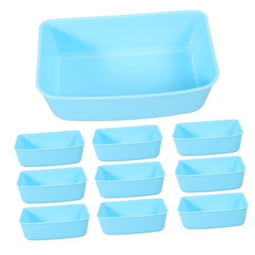 Parliky 10 Stück Futter- und Wasserschüssel Aus Kunststoff für Haustiere Zum Umkippen Hängeschüssel für Kätzchen und Welpen Leicht Zu Reinigen Parliky 10 Stück Futter- und Wasserschüssel Aus Kunststoff für Haustiere Zum Umkippen Hängeschüssel für Kätzchen und Welpen Leicht Zu Reinigen von Parliky