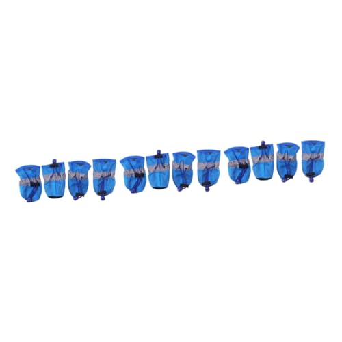 Parliky 12 STK Hundeschuhe hundepfoten Hunde Schuhe Dog Shoes Winterschuhe für Haustiere Socken für den Winter sockenschuhe rutschfeste Schuhe Haustier Hunde Outdoor-Schuhe Blue Parliky 12 STK Hundeschuhe hundepfoten Hunde Schuhe Dog Shoes Winterschuhe für Haustiere Socken für den Winter sockenschuhe rutschfeste Schuhe Haustier Hunde Outdoor-Schuhe Blue von Parliky