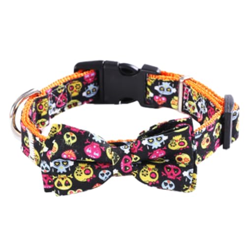 Parliky Halloween Haustierhalsband Hundehalsband für Katzen Schwarzer Skelettkopf XS Entzückendes Schleifenknoten- Haustierbedarf Parliky Halloween Haustierhalsband Hundehalsband für Katzen Schwarzer Skelettkopf XS Entzückendes Schleifenknoten- Haustierbedarf von Parliky