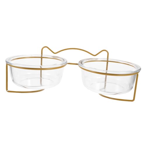 Parliky Glas-futternäpfe für Haustiere Geneigt Erhöhte Futternäpfe Doppelnapf-Set Schlankes Design für Einfaches Reinigen Parliky Glas-futternäpfe für Haustiere Geneigt Erhöhte Futternäpfe Doppelnapf-Set Schlankes Design für Einfaches Reinigen von Parliky