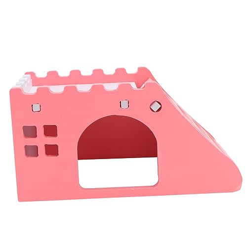 Parliky Haustier Mäuse Hütte Hamster Nest Holz Spielzeug für Hamster Villa Komfortable Versteck für Entspannende Spielzeit von Parliky