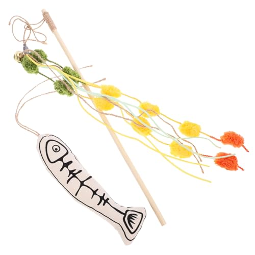 Parliky Katzenspielzeug Katzenangel-Stick Katzen-Teaser Leichtes Design Für Einfaches Necken Gelb Parliky Katzenspielzeug Katzenangel-Stick Katzen-Teaser Leichtes Design Für Einfaches Necken Gelb von Parliky