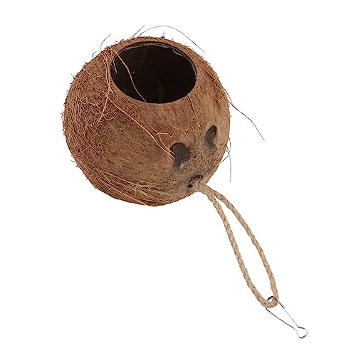 Parliky Multifunktionales Nest Für Vögel Papageien Kokosnussschalen Versteck Eidechsennest Heimtierbedarf Schmutzabweisendes Design Parliky Multifunktionales Nest Für Vögel Papageien Kokosnussschalen Versteck Eidechsennest Heimtierbedarf Schmutzabweisendes Design von Parliky