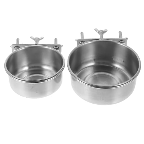 Parliky Multifunktions-Futternapf für Hunde und Katzen Wasserspender hängender Futterbehälter aus Edelstahl Parliky Multifunktions-Futternapf für Hunde und Katzen Wasserspender hängender Futterbehälter aus Edelstahl von Parliky