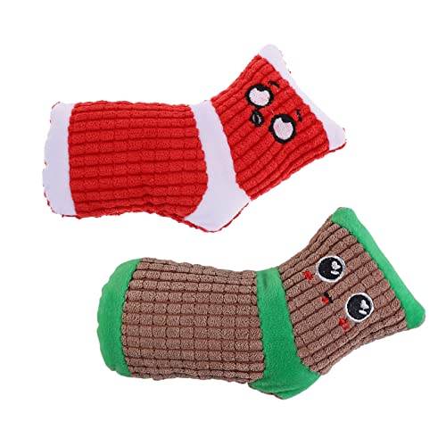 Parliky 2stücke Plüsch Quietsch-socken Spielzeug Für Hunde Kau Und Beschäftigungs-Spielzeug Für Sicheres Und Material Fördert Die Aktivität Und Langeweile Parliky 2stücke Plüsch Quietsch-socken Spielzeug Für Hunde Kau Und Beschäftigungs-Spielzeug Für Sicheres Und Material Fördert Die Aktivität Und Langeweile von Parliky