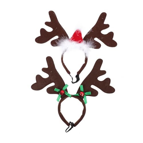 Parliky 2 STÜCKE Hund Weihnachten Rentier Geweih Stirnband Haustier Haar Hoops Entzückende Haustier Stirnbänder für Hund Kopfschmuck Parliky 2 STÜCKE Hund Weihnachten Rentier Geweih Stirnband Haustier Haar Hoops Entzückende Haustier Stirnbänder für Hund Kopfschmuck von Parliky