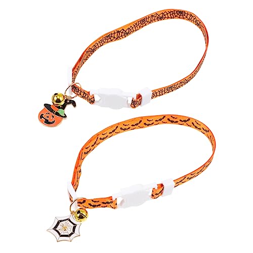 Parliky Weiches Katzenhalsband Mit Kürbis- -Muster Verstellbarer Halsriemen Für Kätzchen Welpen Hunde Zufällige Farbe Parliky Weiches Katzenhalsband Mit Kürbis- -Muster Verstellbarer Halsriemen Für Kätzchen Welpen Hunde Zufällige Farbe von Parliky