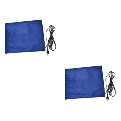 Parliky 2St Heizdecke für Haustiere Heizmatte für Reptilien Reptilien-Heizmatte Thermostat für Reptilien USB heizpad pet Heating pad Heizkissen für Haustiere Heizmatte für Haustiere Blue von Parliky