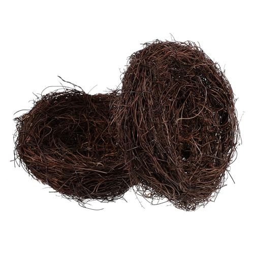Parliky 2Pcs Rattan Gewebt Replik Vogel Nest Dekorative Garten Ornament Künstliche Nest für Wohnkultur Parliky 2Pcs Rattan Gewebt Replik Vogel Nest Dekorative Garten Ornament Künstliche Nest für Wohnkultur von Parliky