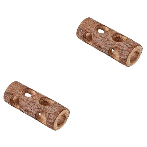 Parliky 2 Stücke Meerschweinchen Versteck Spielzeug Holz Hamster Nest Haustier Tunnel Tier Versteck Haustier Bettwäsche Chinchilla Versteck Sicher von Parliky