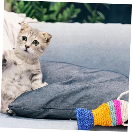 Parliky 3 STÜCKE Teiliges Katzenspielzeug aus Langlebigem Sisal Fischform Kratzspielzeug zum Krallenschleifen und Fördert Katzenfitness und Gesundes Krallenmanagement Zufällige Farbe Parliky 3 STÜCKE Teiliges Katzenspielzeug aus Langlebigem Sisal Fischform Kratzspielzeug zum Krallenschleifen und Fördert Katzenfitness und Gesundes Krallenmanagement Zufällige Farbe von Parliky
