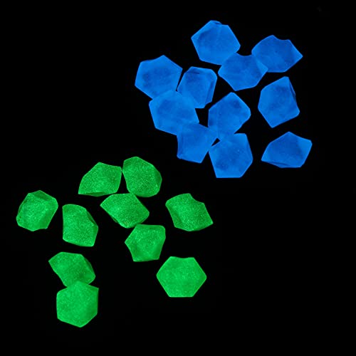 Parliky Aquarium Stein 300pcs Harz Nacht Licht Kieselsteine ​​dekorative Steine ​​für Aquarium von Parliky