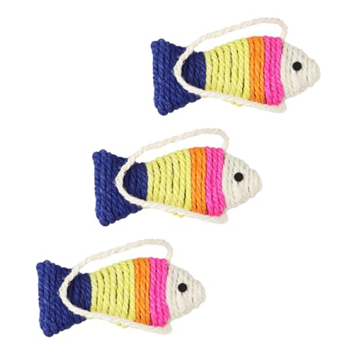 Parliky Katzenkratzbrett Fisch-Design Sisal Schlüsselband Spielzeug Kätzchen Kratzmatte lustig zufällige Farbe Parliky Katzenkratzbrett Fisch-Design Sisal Schlüsselband Spielzeug Kätzchen Kratzmatte lustig zufällige Farbe von Parliky