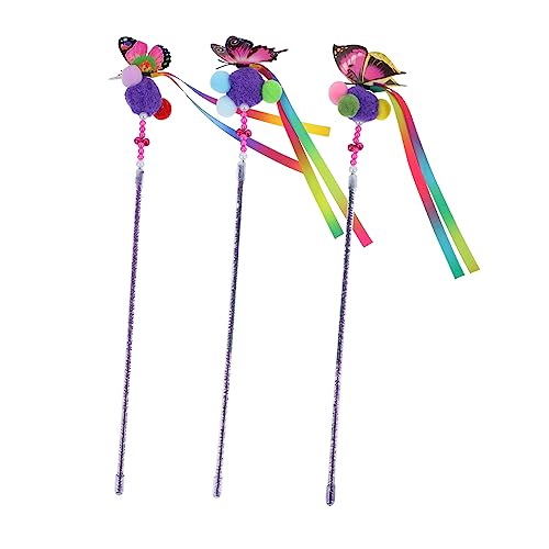 Parliky 3 Stück Bunte Katzenspielzeuge Interaktives Spielzeug Für Hauskatzen Realistische Schmetterlingsform Zufällige Farbe Parliky 3 Stück Bunte Katzenspielzeuge Interaktives Spielzeug Für Hauskatzen Realistische Schmetterlingsform Zufällige Farbe von Parliky
