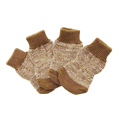Parliky Hundesocken-Set 4 Paar Weiche Baumwolle Haustierschuhe Für Hunde Warm Bequem Parliky Hundesocken-Set 4 Paar Weiche Baumwolle Haustierschuhe Für Hunde Warm Bequem von Parliky